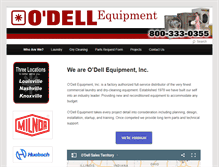 Tablet Screenshot of odellequipment.com